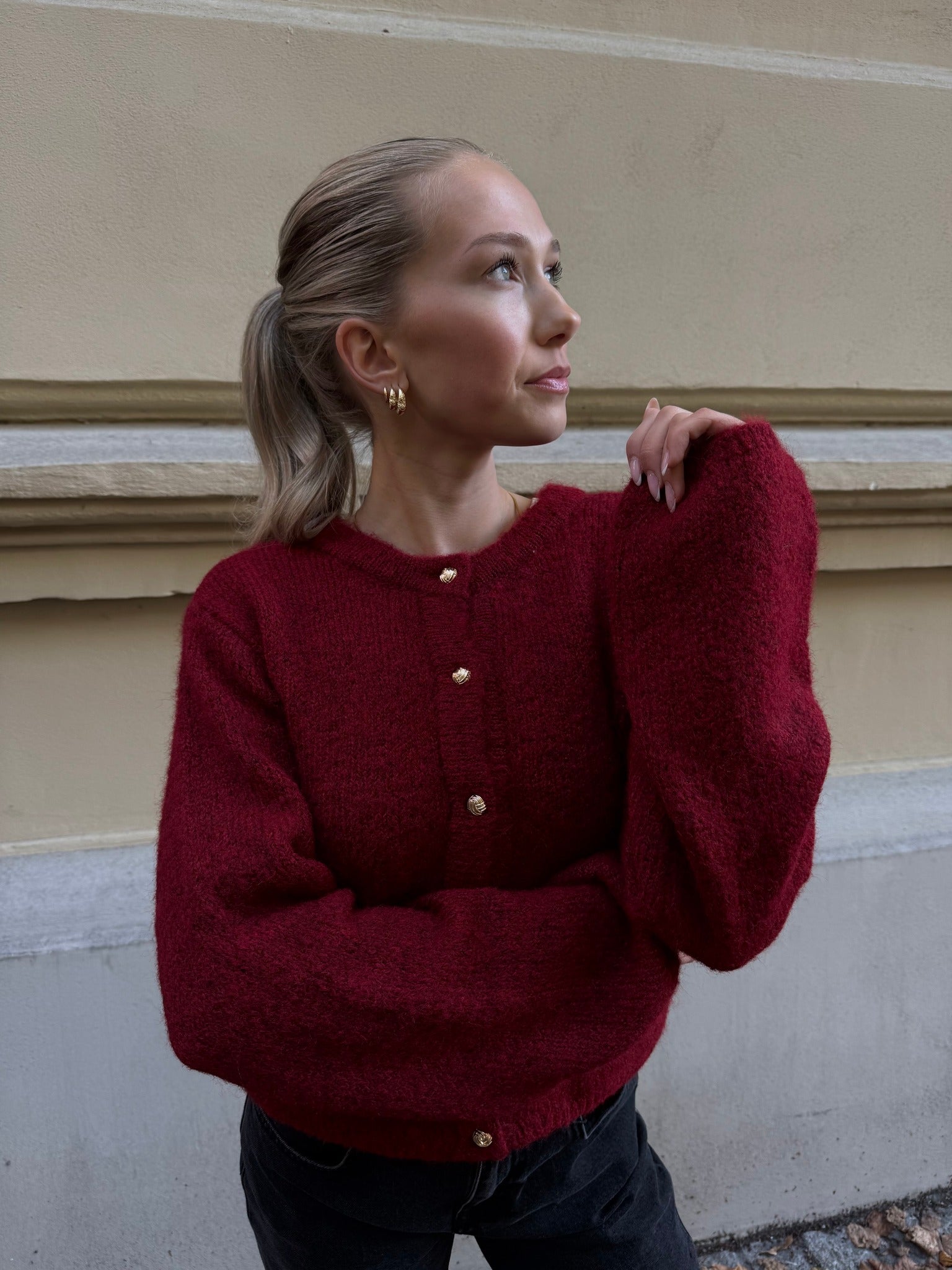 OBJSAGGIA Pullover - Karanda Red
